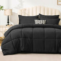 Love's cabin Twin XL Comforter Set Ash Black, 5 Pieces Twin XL Bed in a Bag by Lovescabin
