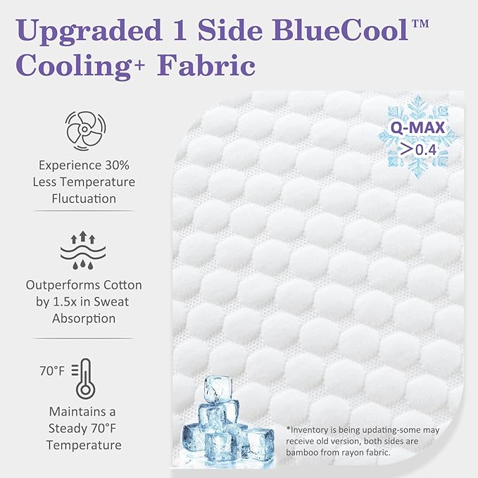HOMELAB Adjustable Shredded Memory Foam Pillows Queen Size, Cooling Bed Pillows - Image 2