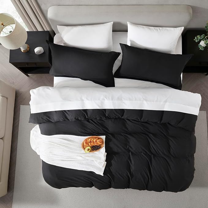 Nestl Black Duvet Cover King Size - Image 5