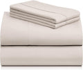 LuxClub 4 PC Sheet Set Bed Sheets Deep Pockets 18" Eco Friendly Wrinkle Free by LuxClub
