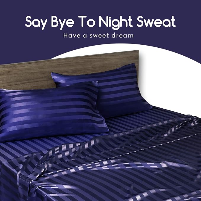 MR&HM Satin Pillowcase for Hair and Skin, Silk Satin Pillowcase 2 Pack - Image 6