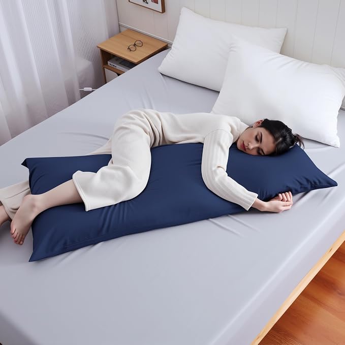 Body Cooling Pillow Case, Viscose Derived from Bamboo Long Pillow Protectors - Image 6