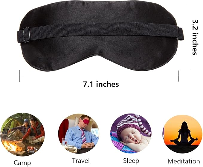 100% Natural Silk Sleep Eye Mask Kids, Cute Night Sleeping Mask - Image 5