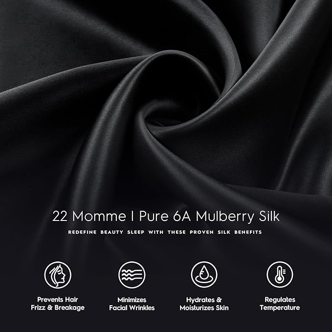 Tafts Pillow Cases - 22mm 100% Pure Mulberry 6A Silk Pillowcase - Image 5