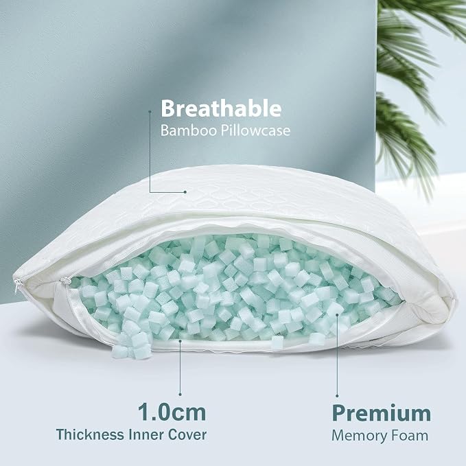 Rainmr Extra Long Body Pillow Memory Foam 160x50cm – Body Pillows - Image 2