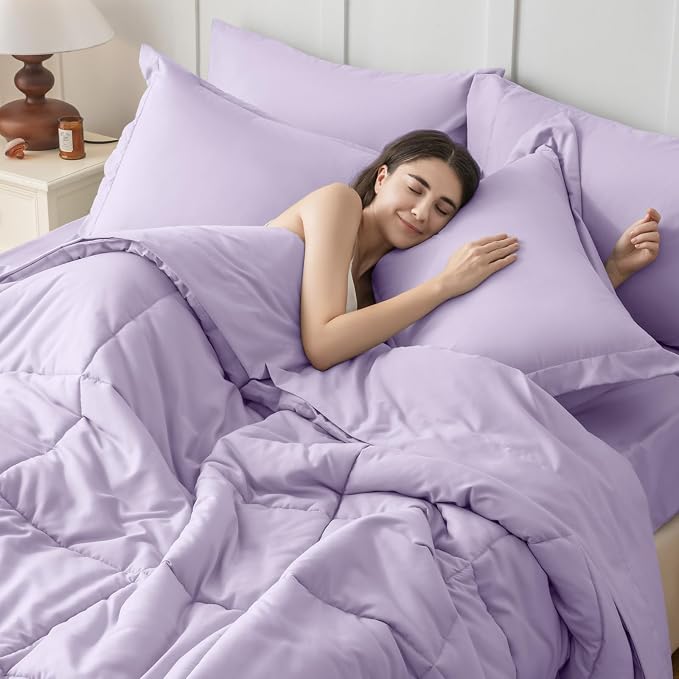 JOLLYVOGUE King Comforter Set, Ultra-Soft Bed in a Bag King Size 7 Pieces - Image 7
