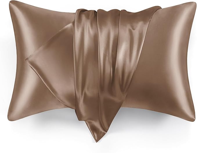 Love's cabin Satin Pillowcase Set of 2 Standard Size 20x26, Cooling Pillow by Lovescabin