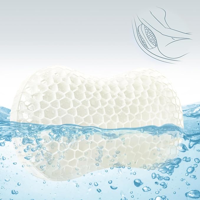 Sunlit Bath Jello Gel Bath Pillows, Lumbar Pillow by Sunlit