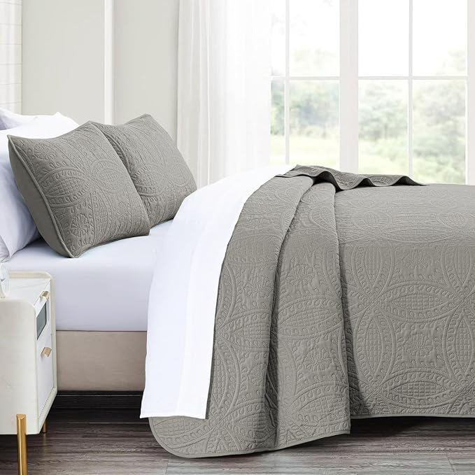 akkialla King Quilt Bedding Set, Lightweight Soft Bedspread Coverlet, Modern - Image 4