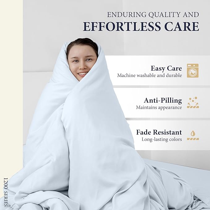 100% Egyptian Cotton Queen Pillow Cases Set of 2 - Image 6