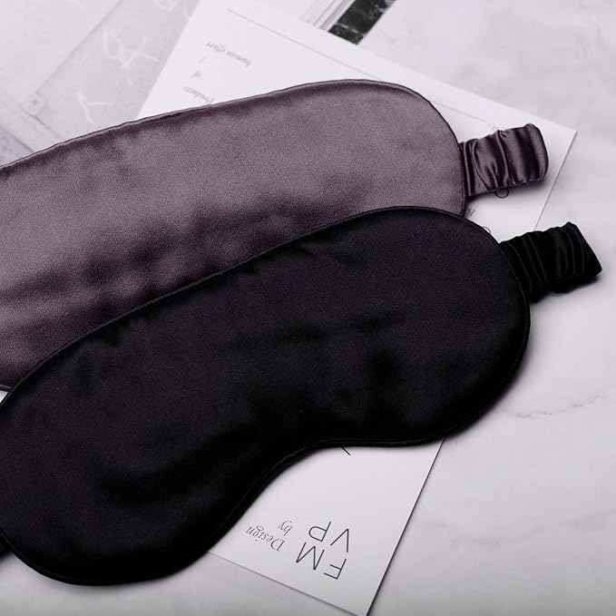 Silk Sleep Mask Light Blocking Luxury 100% Mulberry 19mm Silk Eye Mask Eye - Image 6