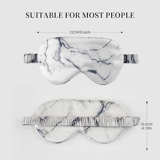 THXSILK Sleep Mask 100% 19 Momme Pure Mulberry Silk Super Smooth Cooling - Image 5