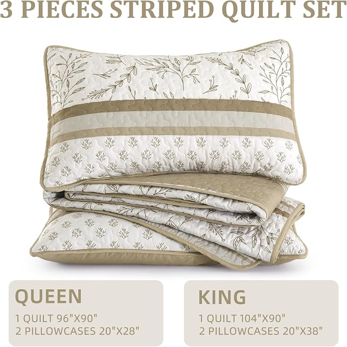 DJY Striped Quilt Set King Size - Image 6