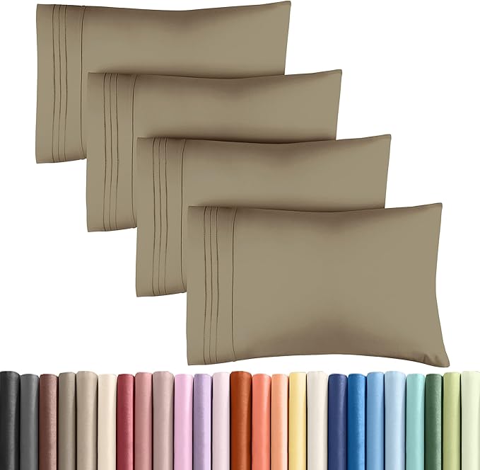 King Pillow Cases Set of 4 by CGKUnlimited