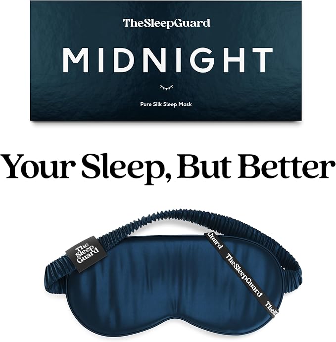 TheSleepGuard Pure Silk Sleep Mask Light Blocking Travel Essentials. Eye Masks - Image 6