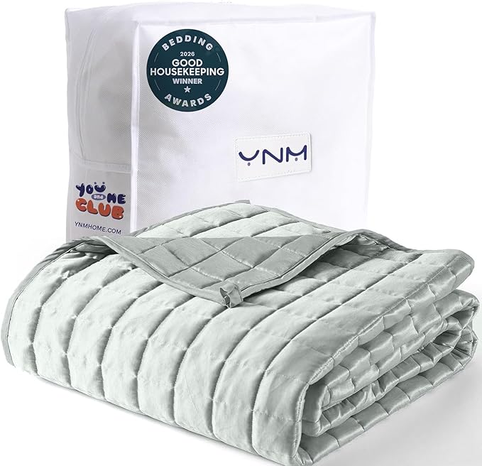 YnM Cooling Weighted Blanket for Adults, 20lbs Heavy Bed Throw Comforter by YNM