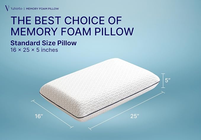 Cooling Gel Memory Foam Pillow - Image 7