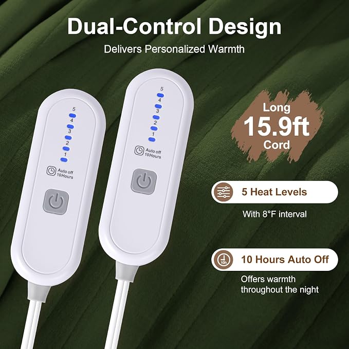 King Heated Blanket Dual Control - Image 3