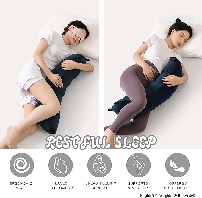 Peallow – Long Round Body Pillow - Image 5