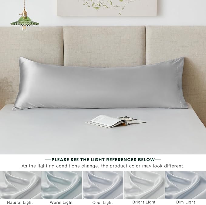 Love's cabin Satin Body Pillowcase 20x54, Cooling Pillow Cover - Image 8