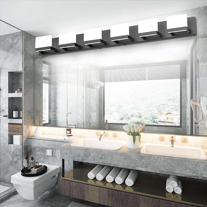 Tipace Dimmable Modern 6 Lights LED Vanity Light - Image 7