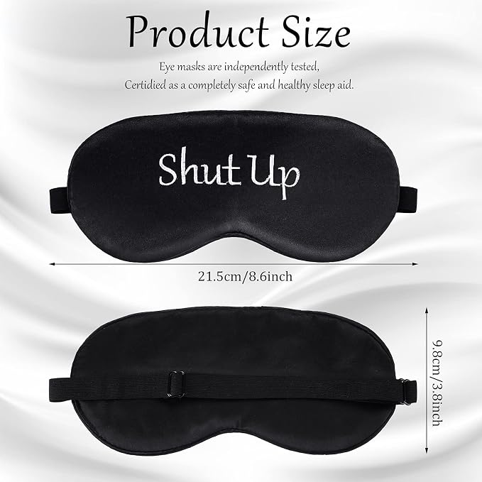 8 Pieces Funny Sleep Mask Silk Eye Mask - Image 3