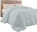 Utopia Bedding Twin Comforter Duvet Insert, Quilted Light Grey Comforter by UTOPIABEDDING