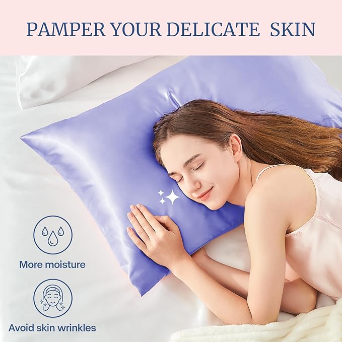 BEDELITE Satin Pillowcase for Hair and Skin, Super Soft Similar to Silk Pillow - Image 3