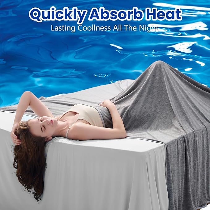 Topcee Cooling Blanket for Sweats Absorbs Heat to Keep Adults Cool on Warm - Image 2