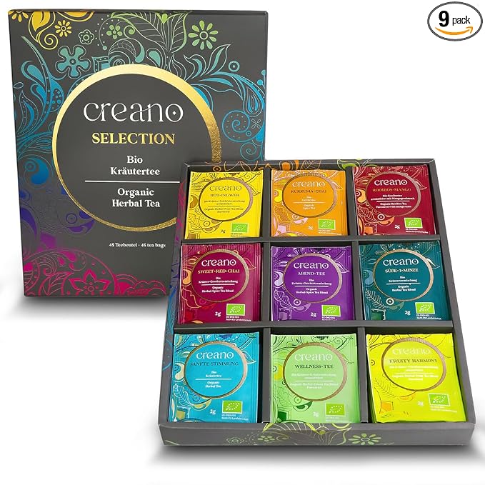 Creano Organic Herbal Tea Gift Set Grey by Creano