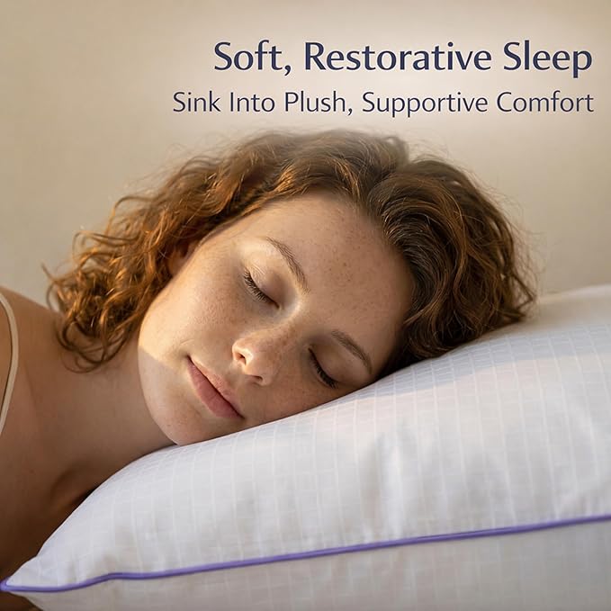 Standard Pillows Set of 2 – Bed Pillows - Image 3