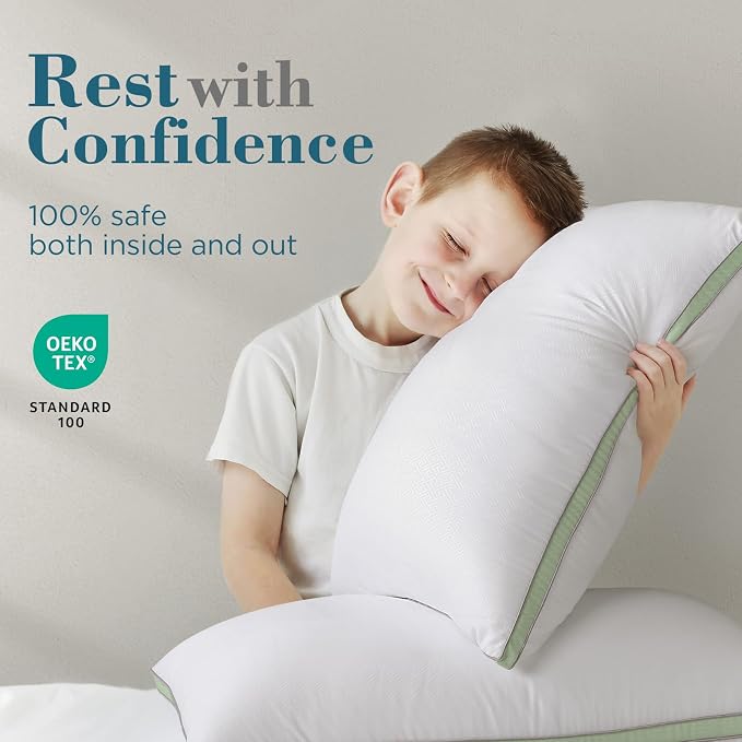viewstar Bed Pillows Queen Sizes Set of 2, Hotel Quality Cooling Down - Image 6