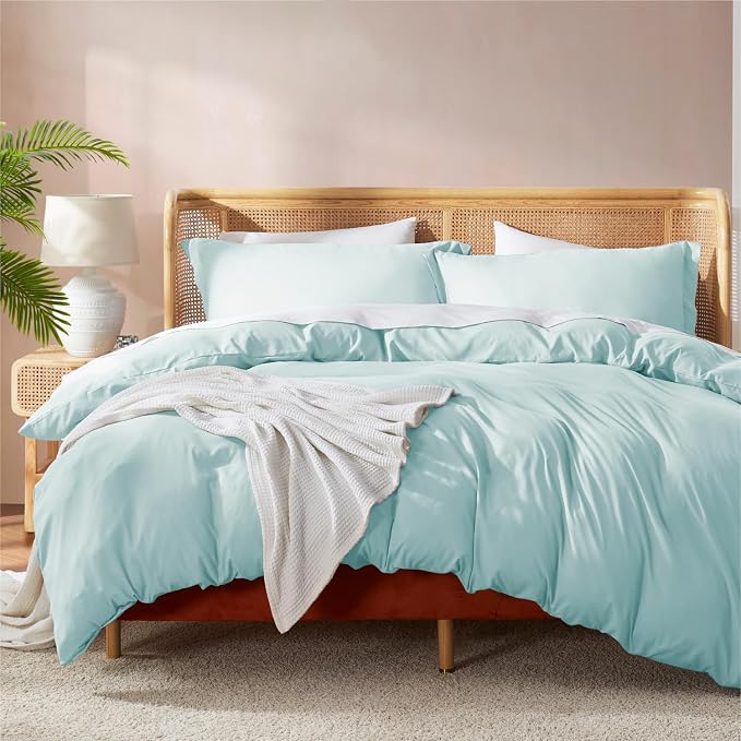 Nestl Light Blue California King Duvet Cover Sets by Nestl
