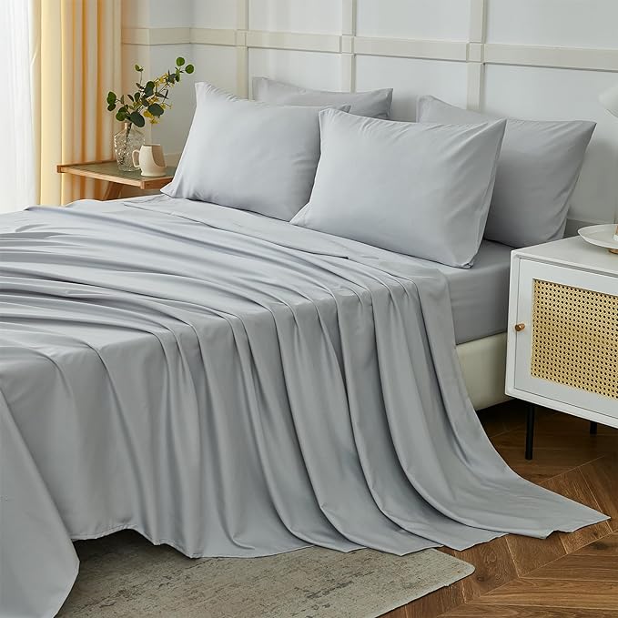 ILAVANDE Queen Sheets Set 6 Piece, Hotel Luxury Super Soft 1800 Series by ILAVANDEforYourBedHome