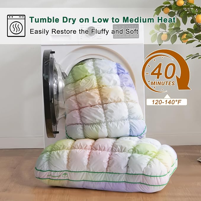 YOUR MOON Fluffy Support Bed Pillow King Size, Super Soft Premium - Image 8