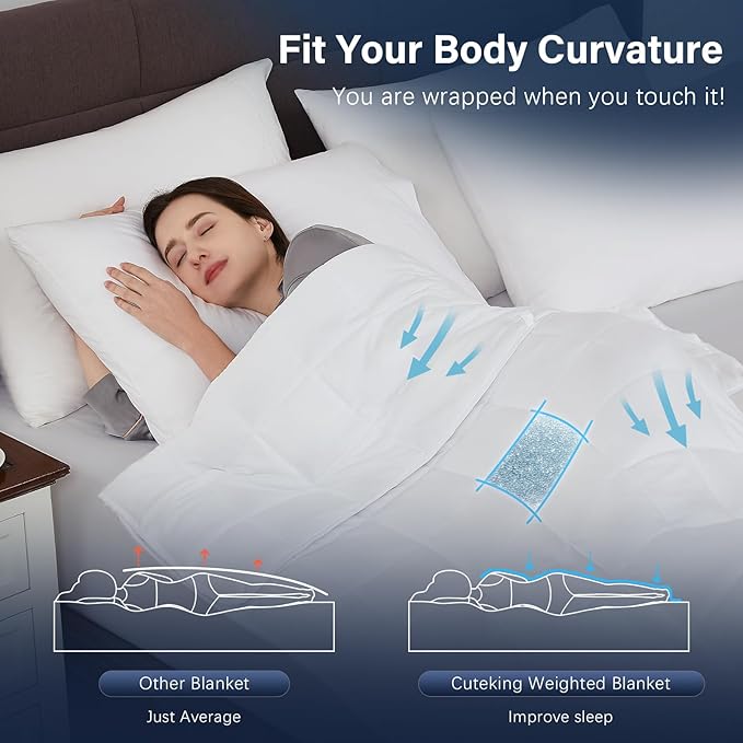 CuteKing Weighted Blanket for Adults: Weighted Blanket - Image 5