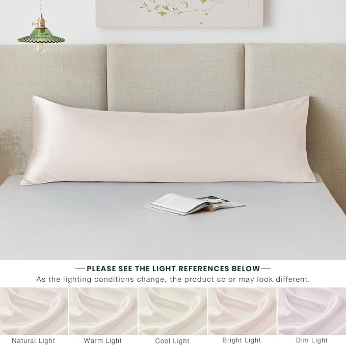 Love's cabin Satin Body Pillowcase 20x54, Cooling Pillow Cover - Image 8
