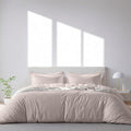White Classic Beige Duvet Cover Queen Size, Microfiber Duvet Cover by WhiteClassic