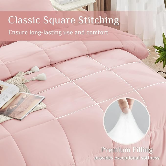 JOLLYVOGUE Queen Comforter Set, Ultra-Soft Bed in a Bag Queen Size 7 Pieces - Image 3