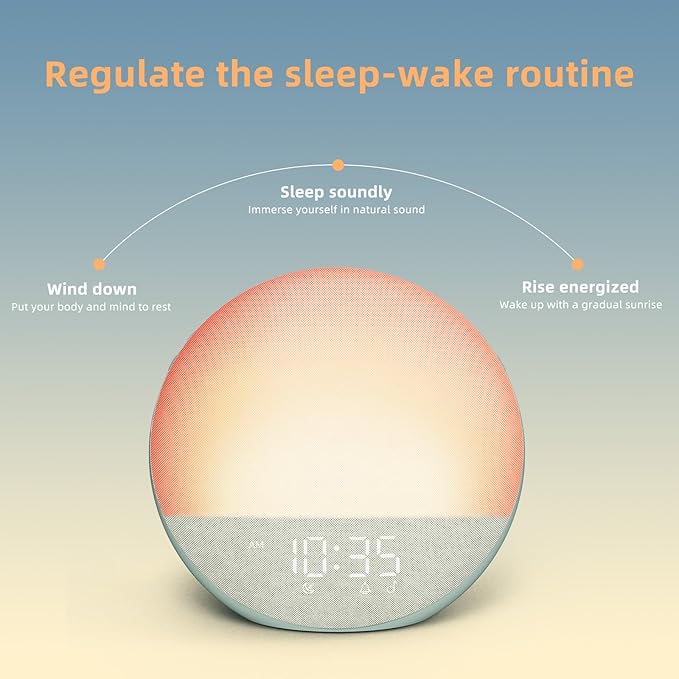 Sunrise Alarm Clock White Noise Machine: Natural Wake Up Light - Image 5