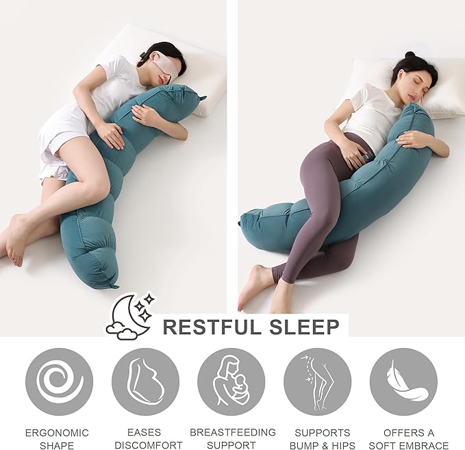 Peallow – Long Round Body Pillow - Image 5