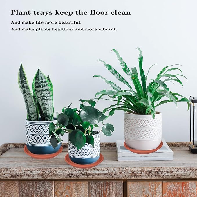 4 Pack of 16 inch Plant Saucer, Large Plant Tray, Heavy Sturdy Plant Drainage - Image 7