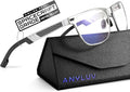 ANYLUV Blue Light Blocking Glasses Men Computer Gaming Glasses Lightweight by ANYLUV
