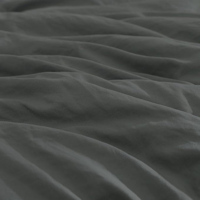 WRENSONGE Queen Comforter Set- 7 Pieces Soft Grey Bed in a Bag - Image 4