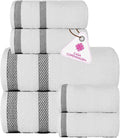 CASA COPENHAGEN Solitaire 6Pcs 100% Egyptian Cotton Large Designer Towels Gift by CASACOPENHAGEN