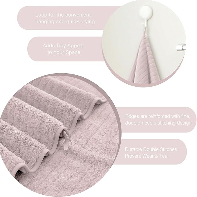 18 Piece Family Bath Towel Set Include 6 Bath Towels, 6 Hand Towels and 6 - Image 7