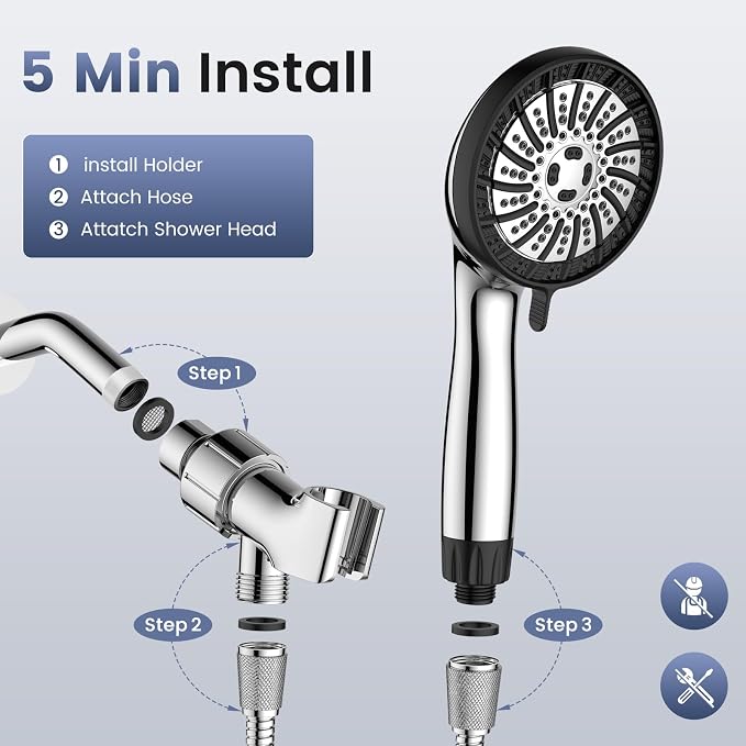 PWERAN High Pressure Shower Head - Image 7