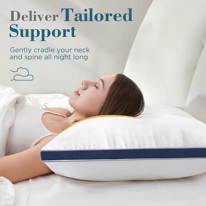 viewstar Bed Pillows Queen Sizes Set of 2, Hotel Quality Cooling Down - Image 2