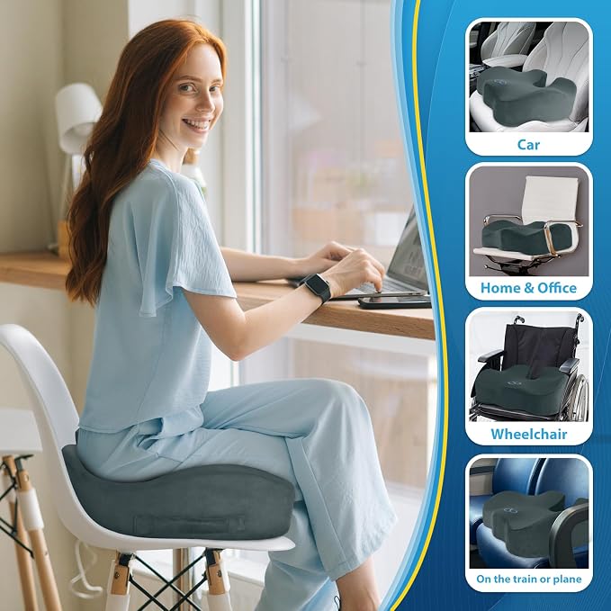 BlissTrends Seat Cushion, Thick Memory Foam Cushions - Image 6