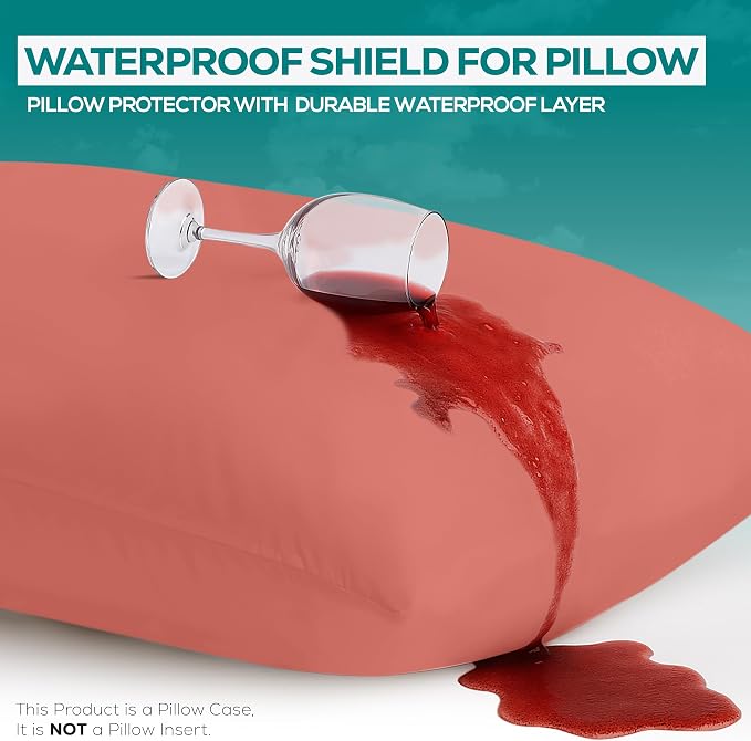 Utopia Bedding Premium 100% Waterproof Pillow Protectors - Image 3